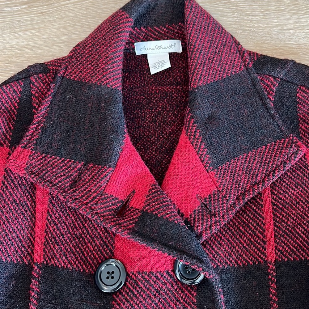 Keren Hart - Buffalo Plaid - Red & Black Jacket